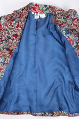 Recess Los Angeles Vintage Emanuel Ungaro Parallèle Metallic Floral Brocade Mandarin Jacket & Skirt Set