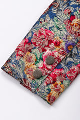Recess Los Angeles Vintage Emanuel Ungaro Parallèle Metallic Floral Brocade Mandarin Jacket & Skirt Set