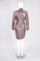 Recess Los Angeles Vintage Emanuel Ungaro Parallèle Metallic Floral Brocade Mandarin Jacket & Skirt Set