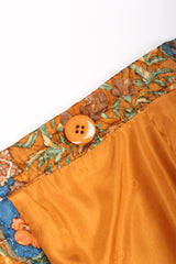 Recess Los Angeles Vintage Valentino Metallic Floral Quilted Jacket & Wrap Skirt Suit Set