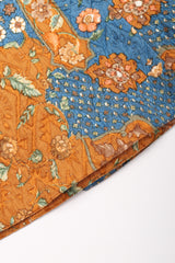 Recess Los Angeles Vintage Valentino Metallic Floral Quilted Jacket & Wrap Skirt Suit Set