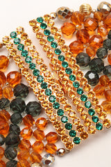 Recess Los Angeles Vintage Valentino Multi-Strand Beaded Collar Necklace