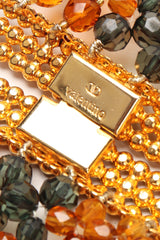 Recess Los Angeles Vintage Valentino Multi-Strand Beaded Collar Necklace