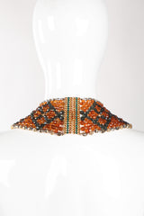 Recess Los Angeles Vintage Valentino Multi-Strand Beaded Collar Necklace