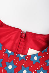 Recess Los Angeles Vintage Valentino Volcano Print Enchanted Wonderland Mini Dress Wool Silk