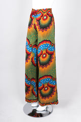 Recess Los Angeles Vintage Valentino Stars Stripes Palazzo Silk Wide Leg Pants