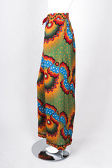 Recess Los Angeles Vintage Valentino Stars Stripes Palazzo Silk Wide Leg Pants