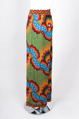 Recess Los Angeles Vintage Valentino Stars Stripes Palazzo Silk Wide Leg Pants