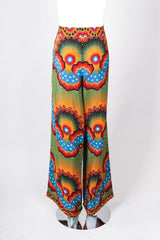 Recess Los Angeles Vintage Valentino Stars Stripes Palazzo Silk Wide Leg Pants