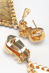 Recess Los Angeles Designer Consignment Resale Recycled Vintage Valentino Ace Of Spades Enamel Drop Earrings