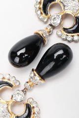 Recess Los Angeles Designer Consignment Resale Recycled Vintage Valentino Ace Of Spades Enamel Drop Earrings