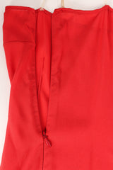 Valentino Rose Velvet Silk Panel Dress zipper @ Recess Los Angeles