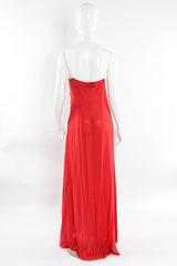 Valentino Rose Velvet Silk Panel Dress mannequin liner back @ Recess Los Angeles