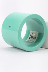 Recess Los Angeles Vintage Vera Neumann Lucite Colorblock Cylinder Tube Drop Earrings