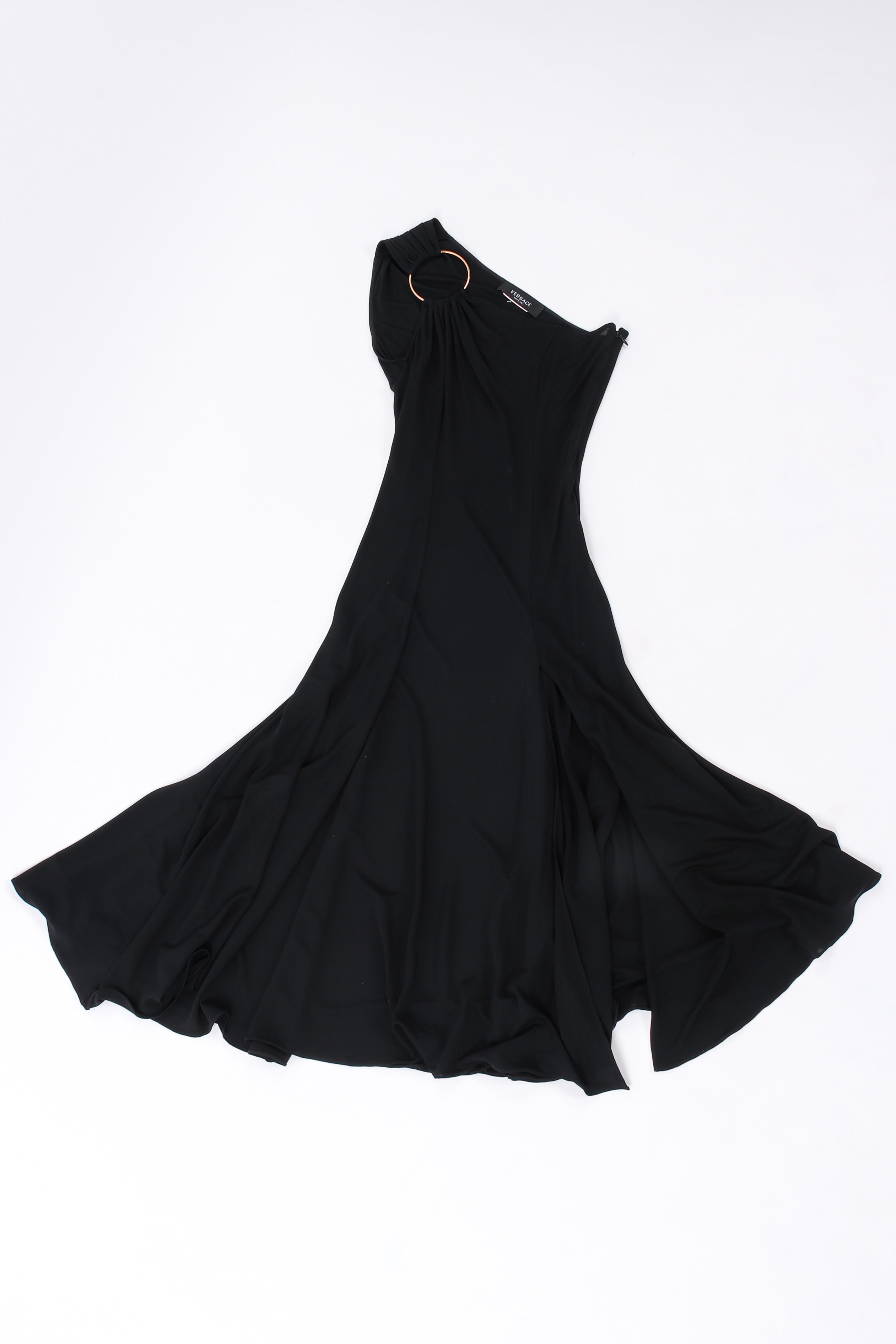 Versace O-Ring Shoulder Dress dress flat lay  @ Recess LA