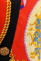 Vintage Gianni Versace Atelier I Ventagli Sculpted Mini Dress stain at Recess LA