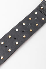 Recess Los Angeles Vintage Gianni Versace Mixed Metal Studded Leather Medusa Belt