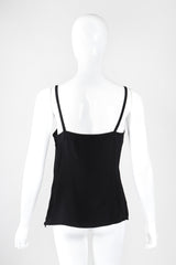 Recess Los Angeles Vintage Gianni Versace Silk Chiffon Chevron Stripe Shirt Dress