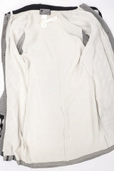 Recess Los Angeles Vintage Gianni Versace Silk Chiffon Chevron Stripe Shirt Dress