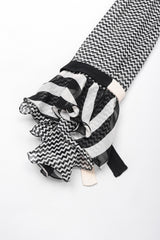 Recess Los Angeles Vintage Gianni Versace Silk Chiffon Chevron Stripe Shirt Dress