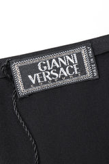 Recess Los Angeles Vintage Gianni Versace Silk Chiffon Chevron Stripe Shirt Dress
