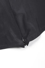 Recess Los Angeles Vintage Gianni Versace Silk Chiffon Chevron Stripe Shirt Dress