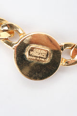 Recess Los Angeles Vintage Gianni Versace Medusa Gold Coin Collar Necklace
