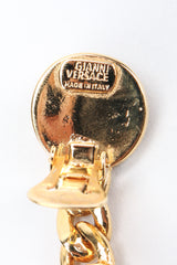 Recess Los Angeles Vintage Gianni Versace Medusa Gold Coin Drop Earrings