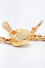 Recess Los Angeles Vintage Gianni Versace Medusa Gold Coin Drop Earrings