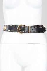 Recess Los Angeles Vintage Versus Versace Jaguar Studded Leather Belt
