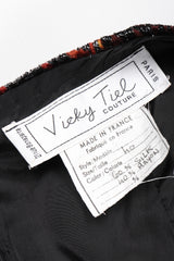 Recess Los Angeles Vintage Vicky Tiel Velvet Lamé Fire Leopard Dress