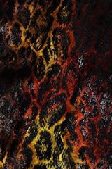 Recess Los Angeles Vintage Vicky Tiel Velvet Lamé Fire Leopard Dress