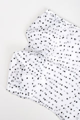 Recess Designer Consignment Vintage Vicky Tiel Sweetheart Dotted Bubble Hem Cocktail Dress Los Angeles Resale Recycled