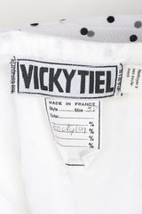 Recess Designer Consignment Vintage Vicky Tiel Sweetheart Dotted Bubble Hem Cocktail Dress Los Angeles Resale Recycled