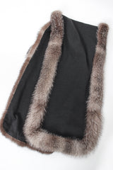 Vintage Victor Costa Tulip Dress & Fur Wrap Set shawl at Recess LA