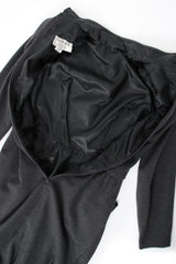 Vintage Victor Costa Tulip Dress & Fur Wrap Set dress lining at Recess LA