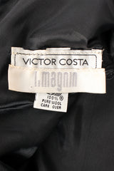 Vintage Victor Costa Tulip Dress & Fur Wrap Set label at Recess LA