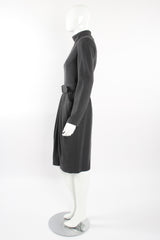 Vintage Victor Costa Tulip Dress & Fur Wrap Set on Mannequin side belt at Recess LA