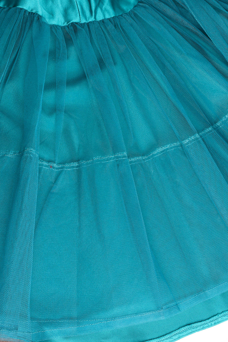 Vintage Victor Costa Satin Sheen Tulle Circle Skirt tulle @ Recess Los Angeles