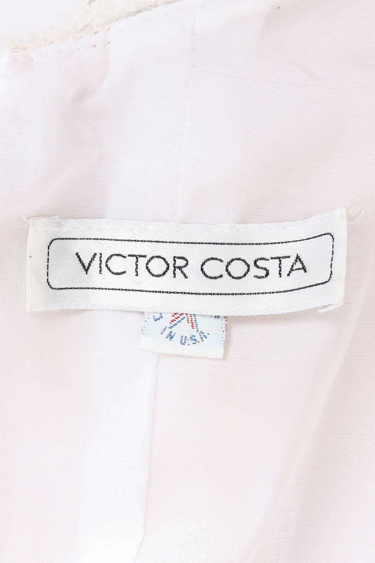 Vintage Victor Costa Puffy Lace Off-Shoulder Dress tag @ Recess LA