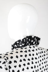 Recess Los Angeles Vintage Victor Costa Positive/Negative Splatter Dot Love Lemons Dress Set