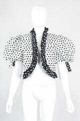 Recess Los Angeles Vintage Victor Costa Positive/Negative Splatter Dot Love Lemons Dress Set