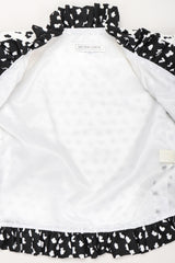 Recess Los Angeles Vintage Victor Costa Positive/Negative Splatter Dot Love Lemons Dress Set