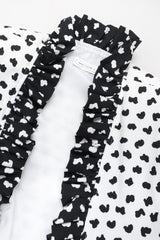 Recess Los Angeles Vintage Victor Costa Positive/Negative Splatter Dot Love Lemons Dress Set