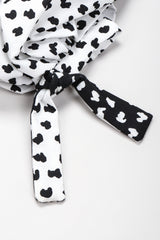 Recess Los Angeles Vintage Victor Costa Positive/Negative Splatter Dot Love Lemons Dress Set