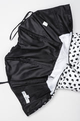 Recess Los Angeles Vintage Victor Costa Positive/Negative Splatter Dot Love Lemons Dress Set