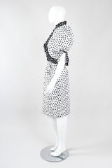 Recess Los Angeles Vintage Victor Costa Positive/Negative Splatter Dot Love Lemons Dress Set