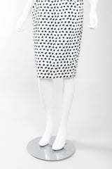 Recess Los Angeles Vintage Victor Costa Positive/Negative Splatter Dot Love Lemons Dress Set