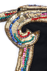 Victoria Royal sequin midi dress collar swirl detail @recessla