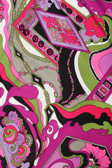 Recess Los Angeles Vintage Victoria Royal Psychedelic Pucci Inspired Wide Leg Jumpsuit